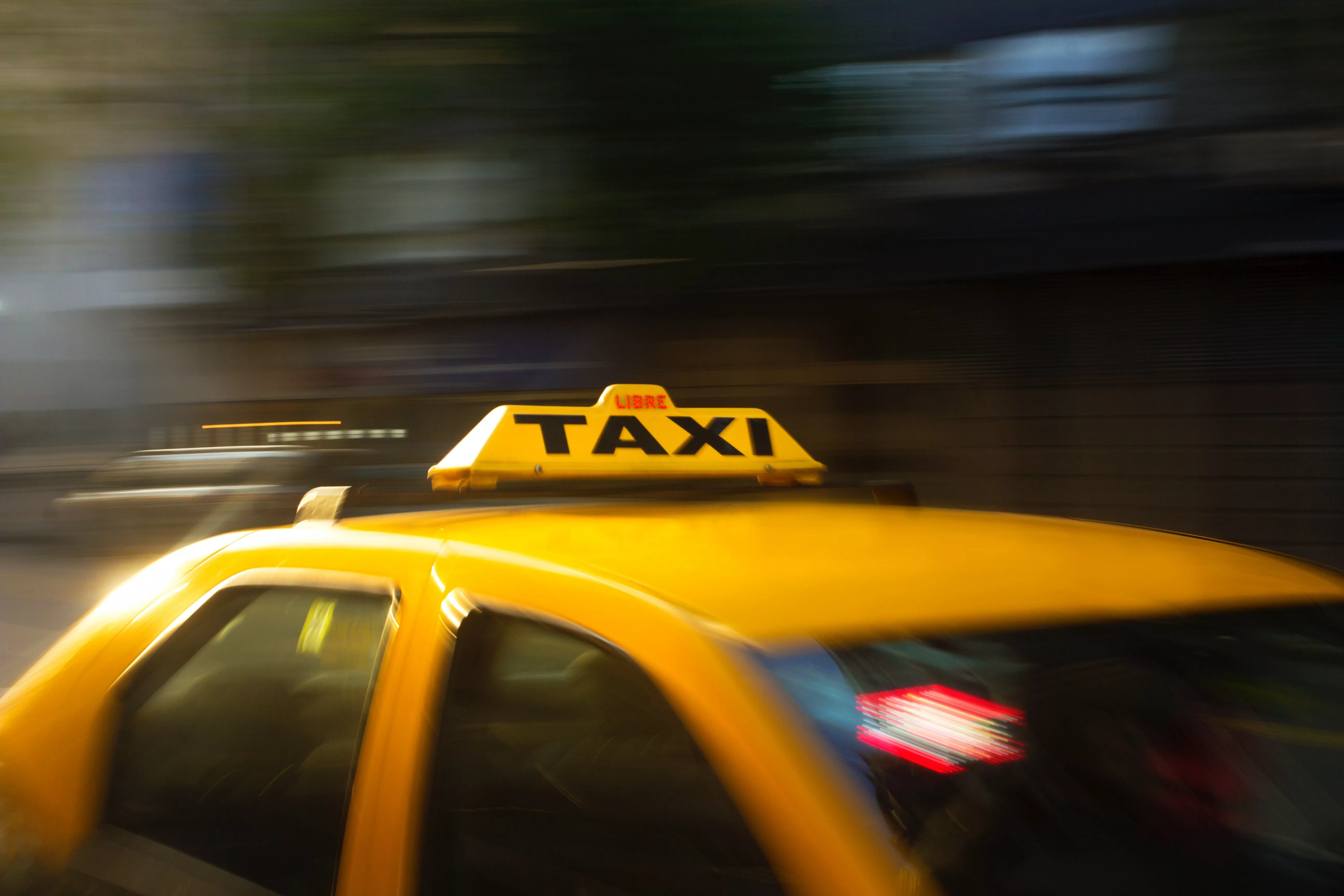 Taxi tarifatábla
